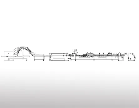 Línea de producción automática de impresión y encolado de cajas de cartón (2021)