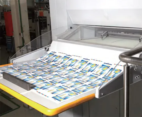 Extracción de la hoja de prueba