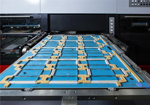 Sección de estampado de dos unidades